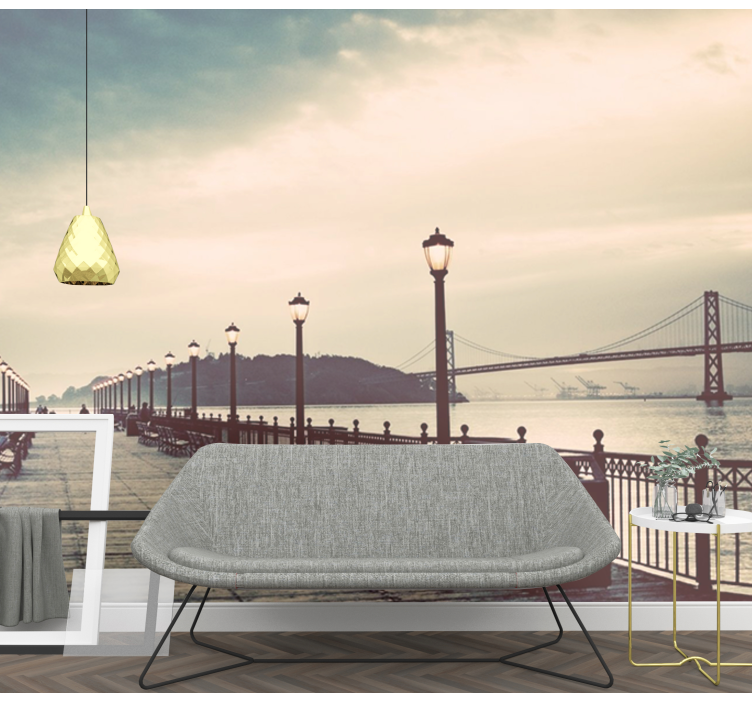 Fototapete Städte malerische aussicht auf das wasser - TenStickers