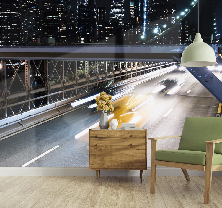 Fototapete städte nachtlichter - TenStickers