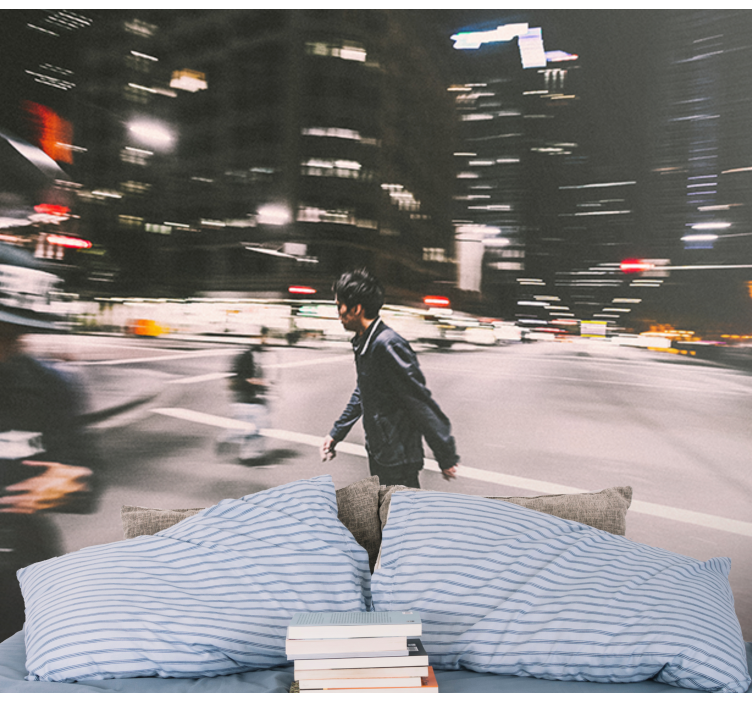 Fototapete städte urbaner nachtskate - TenStickers