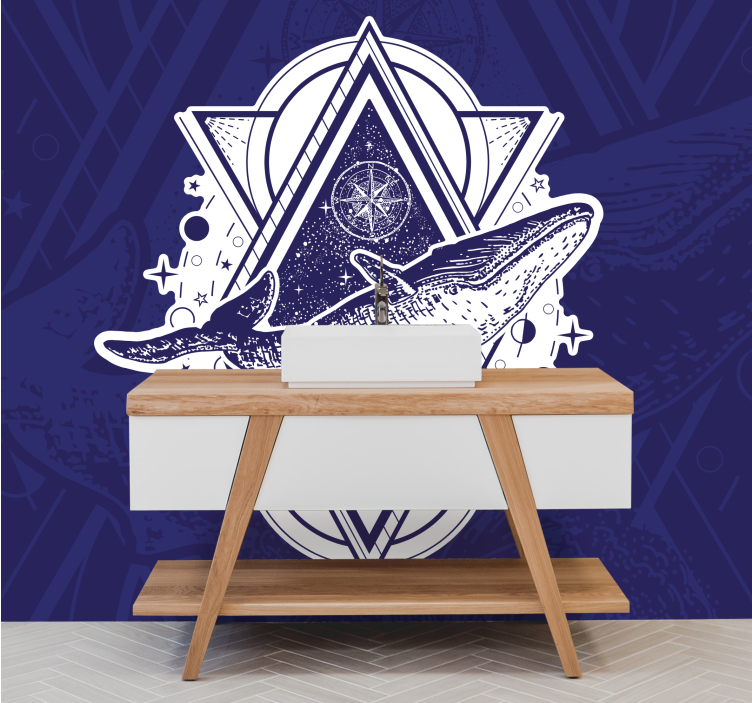 Fototapete tiere majestätisches wal-design - TenStickers