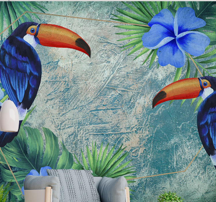 Fototapete tiere tropical toucan duo - TenStickers