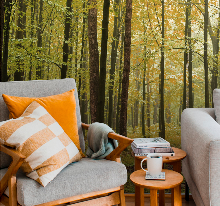 Fototapete wald herbstlandschaft - TenStickers