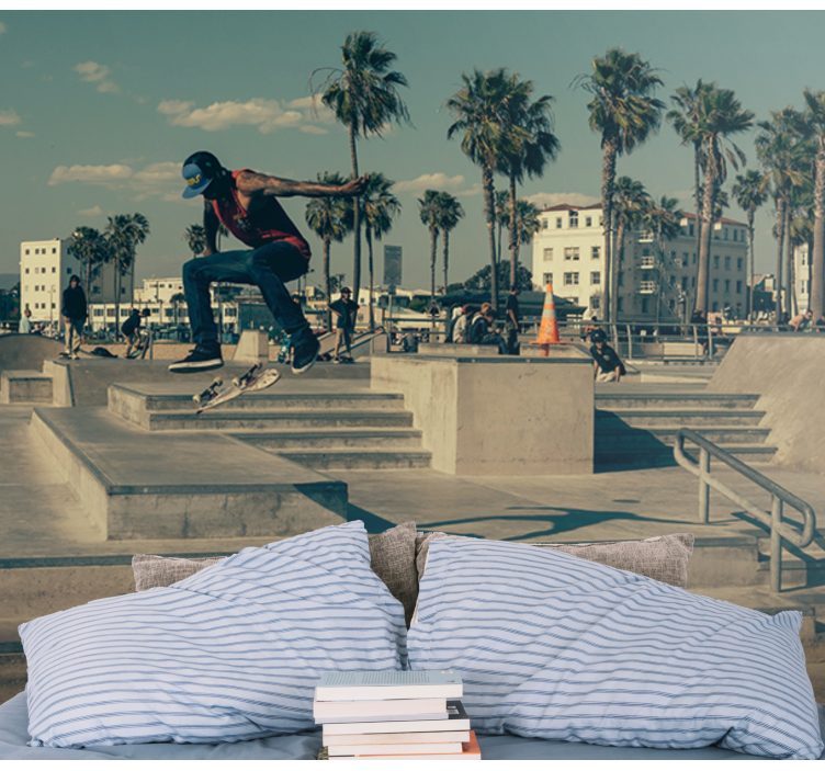 Wand Fototapete Skateboden - TenStickers