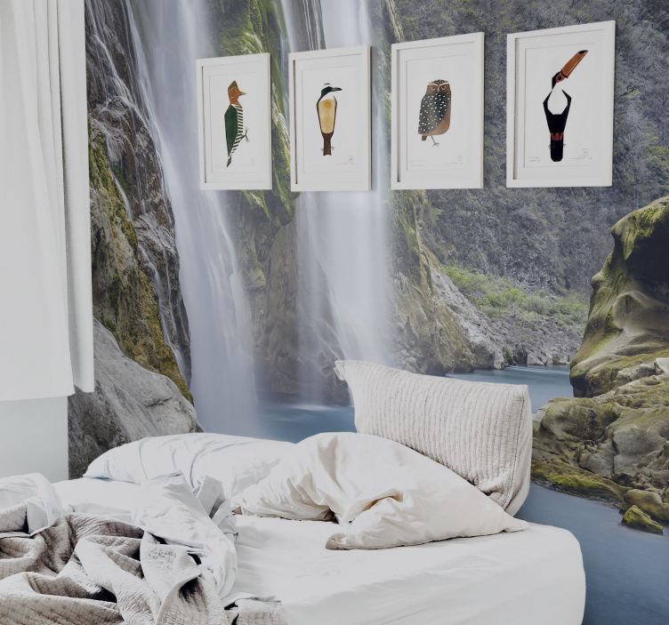 Fototapete wasserfall ruhige wasserfallperspektive - TenStickers