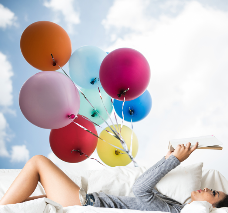 Fototapete weitere blumen bunte ballonkollektion - TenStickers