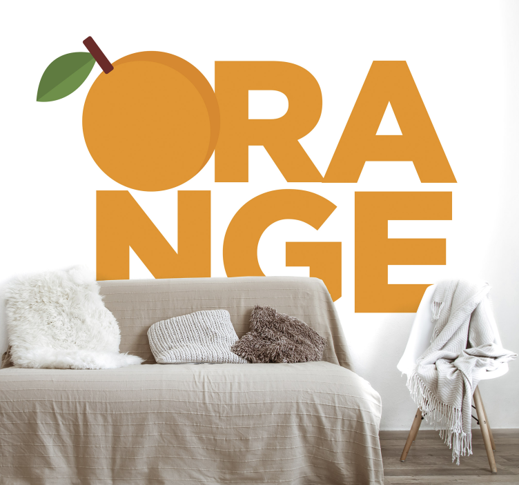 Fototapete weitere Blumen orangenfrucht-design - TenStickers