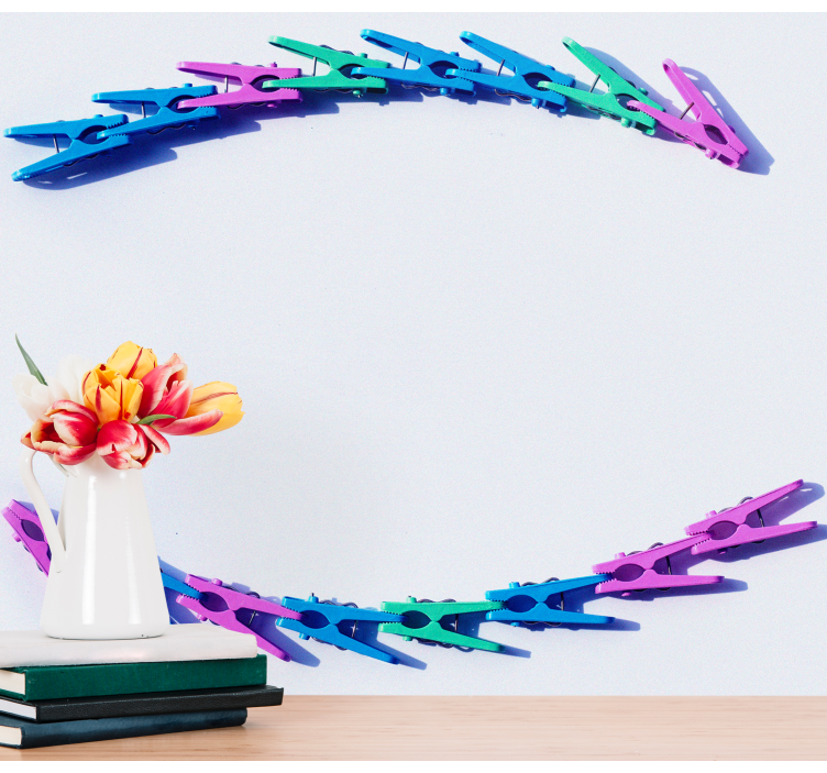 Fototapete weitere muster buntes clip arrangement - TenStickers