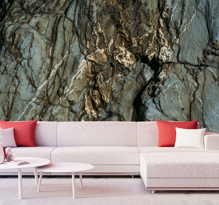 Fototapete weitere muster rissige steinoberfläche - TenStickers