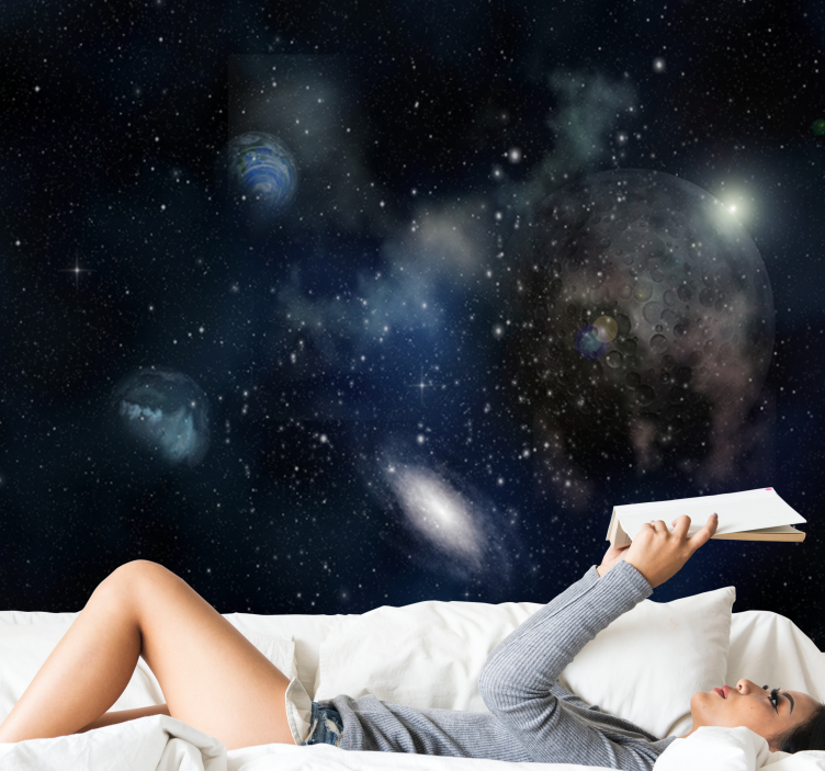 Fototapete weltraum galaktische erkundungsszene - TenStickers