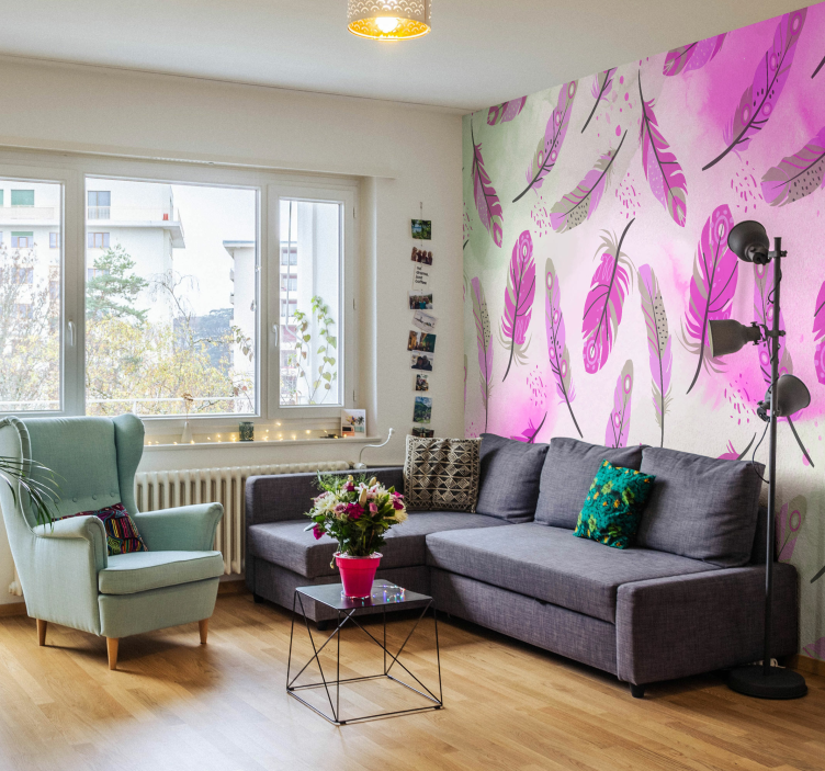 Fototapete Zen Boho-federn - TenStickers