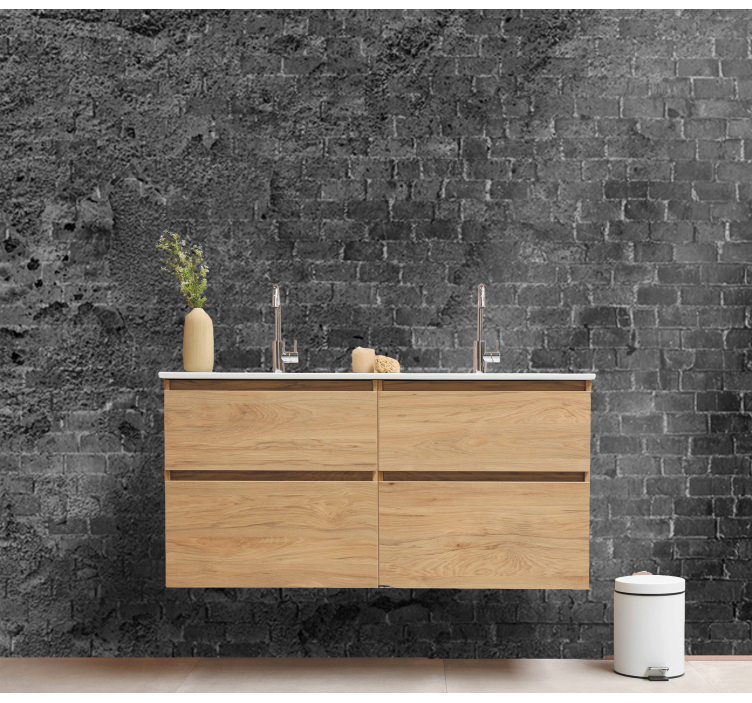 Fototapete ziegel raue ziegeloberfläche - TenStickers