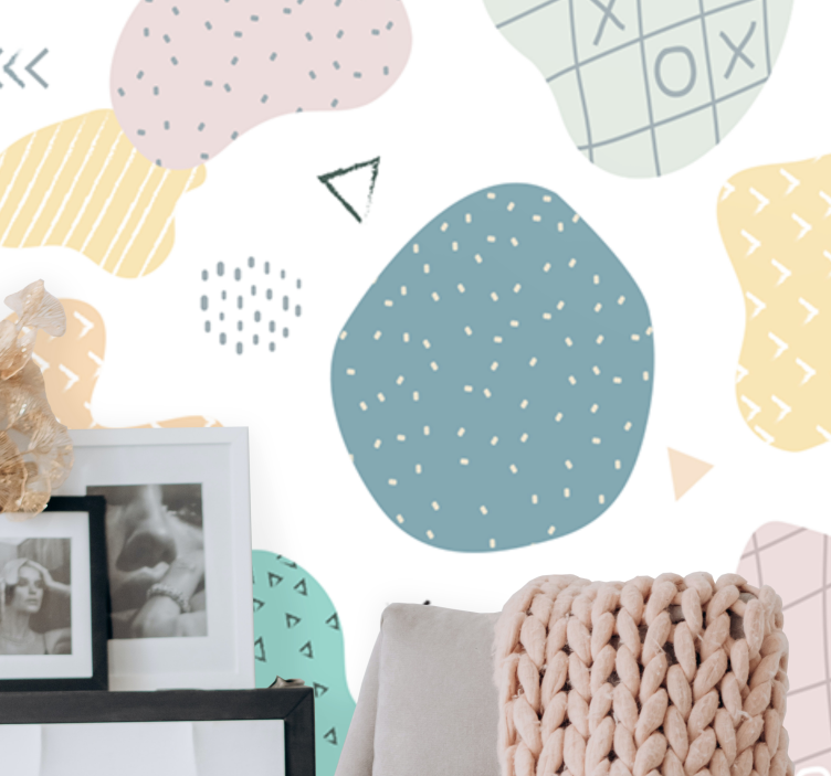 Fototapeten muster abstrakte formenmuster - TenStickers