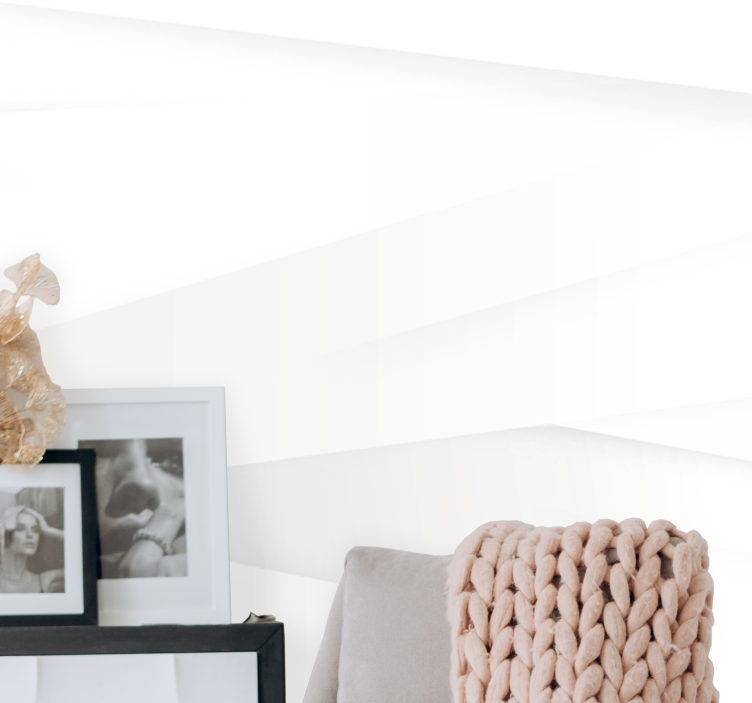 Fototapeten muster mit geschichteten geometrischen formen - TenStickers