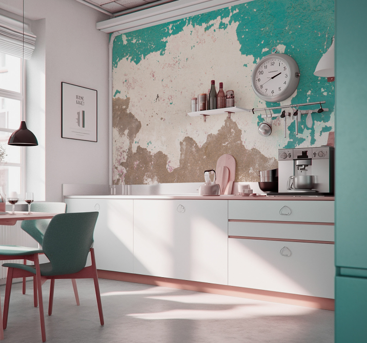 Fototapete abgeblätterte Grunge-Wand - TenStickers