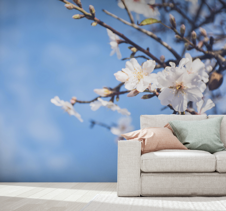 Mandelbaum Natur Foto Fototapete - TenStickers