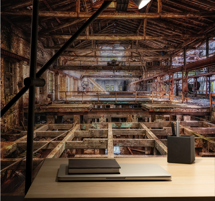 Fototapete modern Industriegebäude interieur - TenStickers