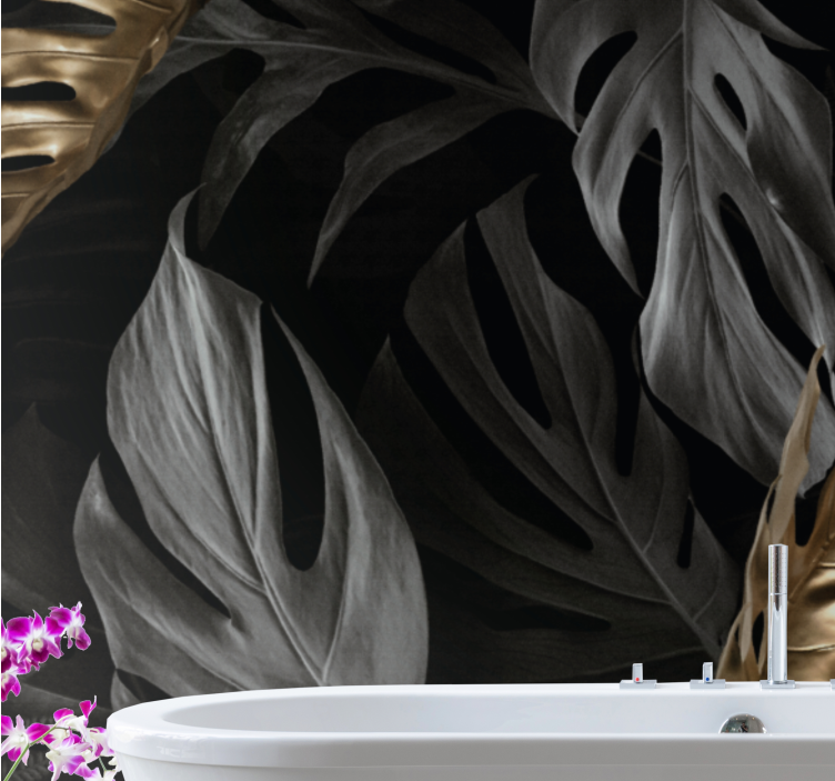 Fototapete Natur Elegante tropische blätter - TenStickers