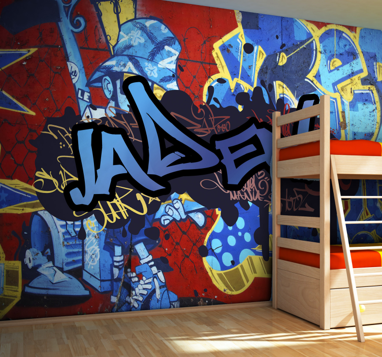 Fototapete Schalfzimmer Graffiti Name - TenStickers
