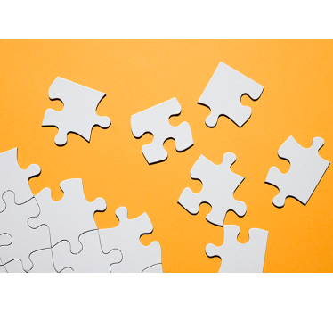 Puzzelteile 3D Tapete - TenStickers