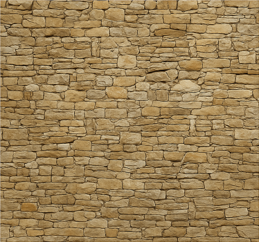 Fototapete Wohnzimmer beige steinmauer - TenStickers