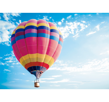 Vintage Heißluftballon Fototapete - TenStickers