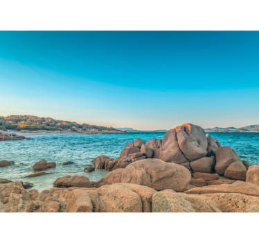 Fototapete Meerblick Strand Hintergrund in Italien - TenStickers