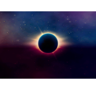 Fototapete Weltraum sonnenfinsternis - TenStickers