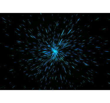 Weltraum Fototapete Blauer abstrakter stern - TenStickers