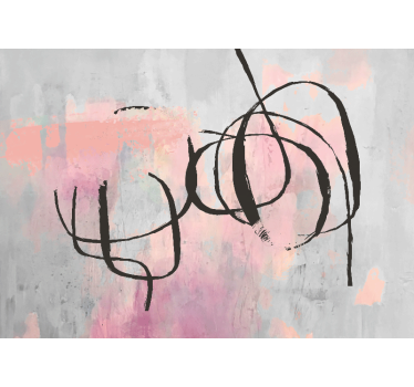 Fototapete abstrakte Kunst Abstrakte kunst rosa - TenStickers