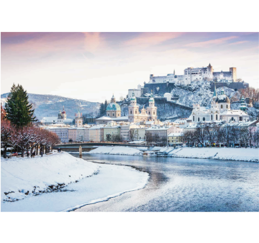Fototapete Städte und Länder Salzburger winter - TenStickers