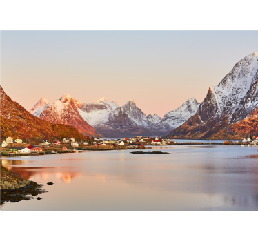 Fototapete Städte und Länder Lofoten-inseln norwegen - TenStickers