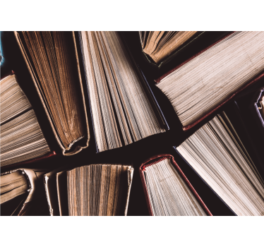 Fototapete Retro Gebundene bücher - TenStickers