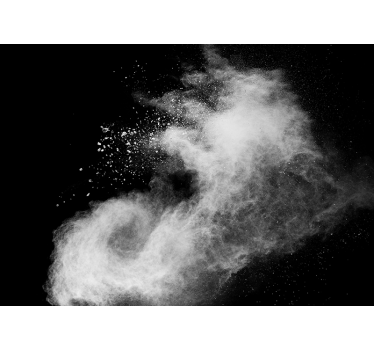 Fototapete abstrakt Weiße pulverexplosion - TenStickers