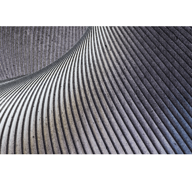 3D Fototapete 3D betonwellen - TenStickers