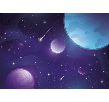 Fototapete weltraum himmlische orbitalansicht - TenStickers