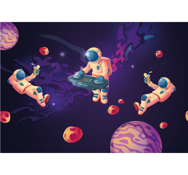 Fototapete weltraum astronauten im all - TenStickers