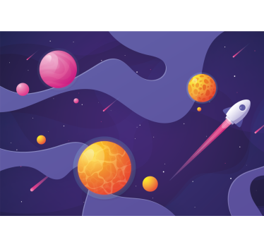 Fototapete Weltraum kosmisches abenteuer eines kindes - TenStickers