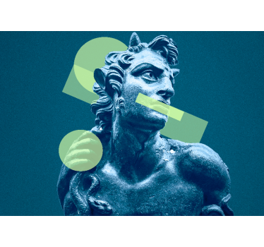 Fototapete Kunst Griechische statue der pop-art - TenStickers