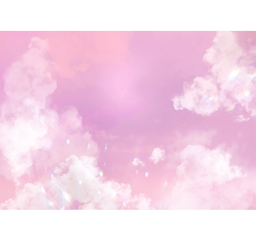 Fototapete für Jugendzimmer Weiße wolken rosa himmel - TenStickers
