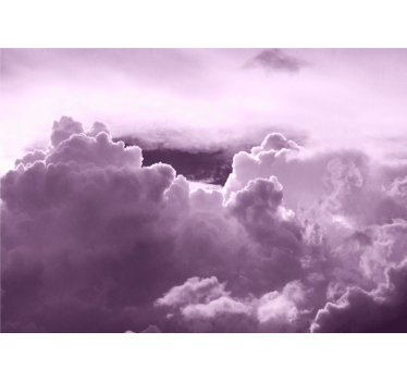 Vliestapete Himmel Lila wolken natürliche ästhetik - TenStickers