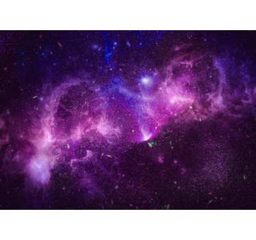 Fototapete für Jugendzimmer Abstrakte spritzte lila galaxie - TenStickers