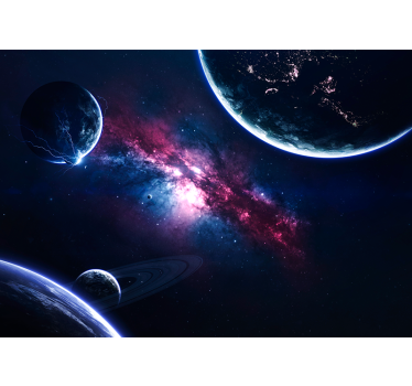 Weltraum Fototapete Planeten im universum - TenStickers