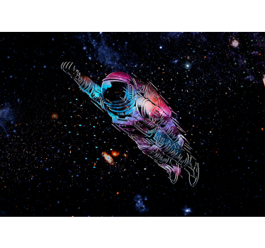 Weltraum Fototapete Astronaut im weltraumkonzept - TenStickers