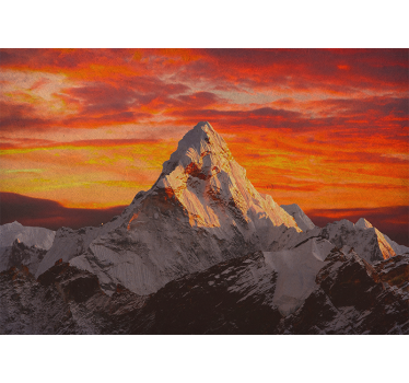 Fototapete Berg Sonnenuntergang in den bergen des himalaja - TenStickers