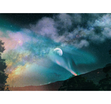 Fototapete Weltraum himmlischer mondlichtnebel - TenStickers