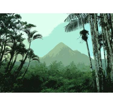 Wald Fototapete Oase dschungel - TenStickers