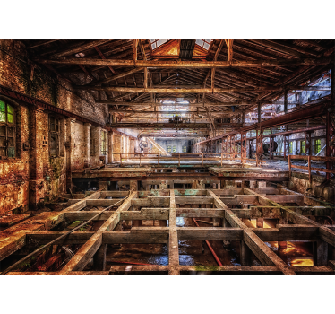 Moderne Fototapeten Industriegebäude interieur - TenStickers