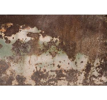 Rostige Metallwand Fototapete - TenStickers