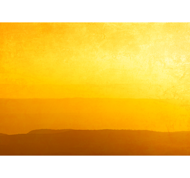 Fototapete gelb hügel bei sonnenuntergang - TenStickers
