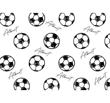 Fototapete Kinderzimmer fußball mit namen - TenStickers